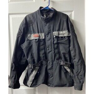 First Gear Jacket Women’s Large Black Kilimanjaro Motorcycle Hypertex